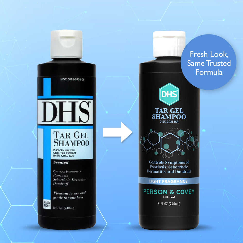 Close-up of anti-dandruff action in DHS shampoo for clearer scalp.