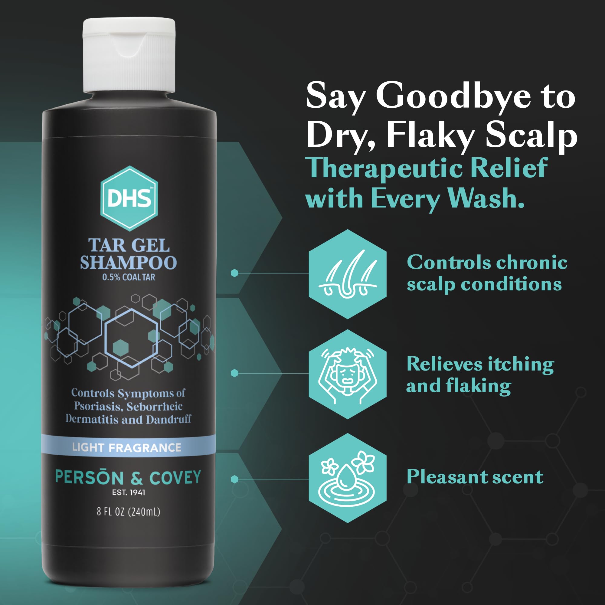 Rich lather during washing showcases thorough cleansing with DHS shampoo.