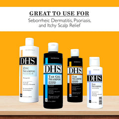 DHS Tar Shampoo after-use hair showing clarified scalp appearance