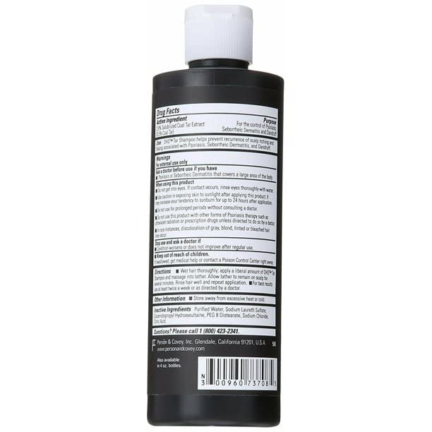 DHS Tar Shampoo foamy lather during cleansing for refreshed hair