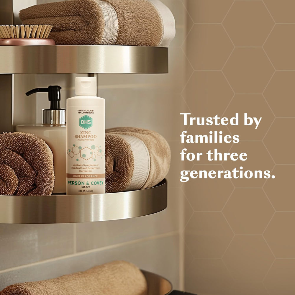 DHS Zinc Shampoo brand story California tagline communicates trusted family heritage