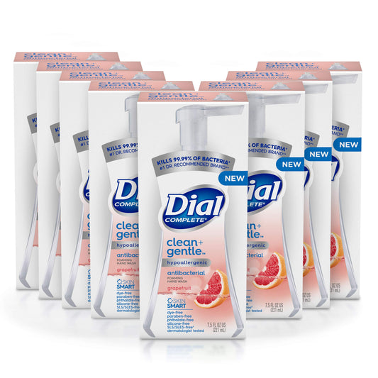 Dial Complete bottle graphics show a clean, gentle formula for daily use.