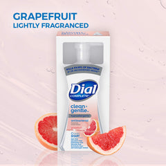 Dial dyes-free and silicones-free label communicates clean ingredients.