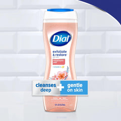 Dial Enriching Body Wash foam-lather in shower scene for refreshing routine.
