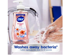 Soap bottle at sink, easy to grab for quick cleansing
