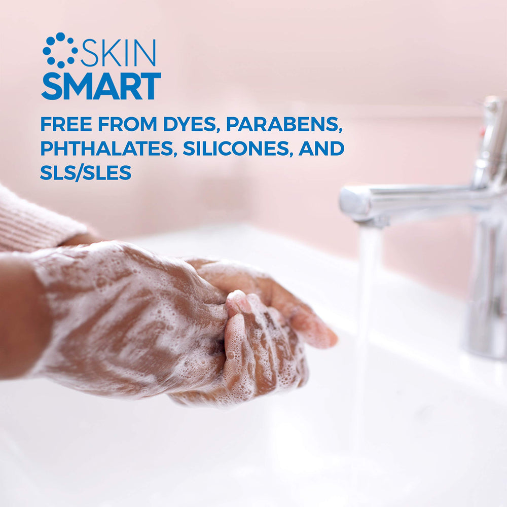 Dial SkinSmart hydration closeup conveys soft, smooth hands after washing.