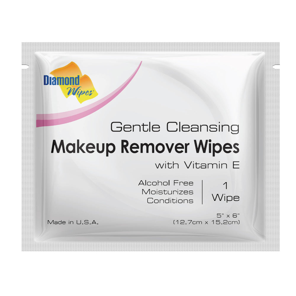 Diamond Wipes face cleansing wipes for quick makeup removal and skin hydration.