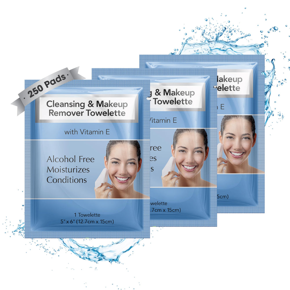 Diamond Wipes makeup remover wipes package front, gentle cleansing with vitamin E.