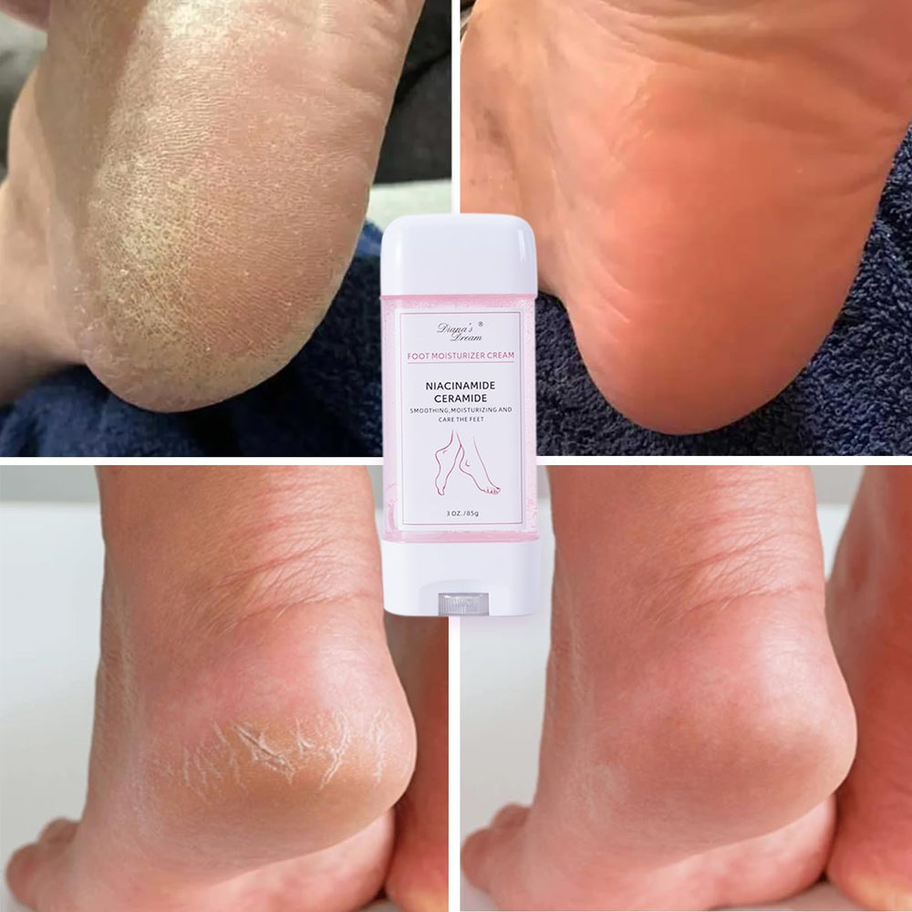 DIANA'S DREAM tube on bathroom shelf as part of daily foot care routine