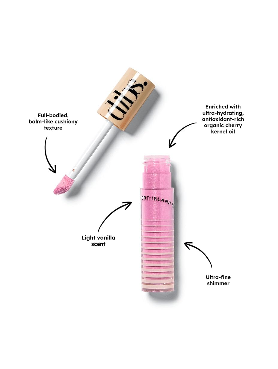 DIBS Go To Glossy Balm Rock Candy wear provides smudge-resistant, comfortable gloss.