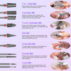 Diesisa professional-grade bits suitable for salons and home manicures