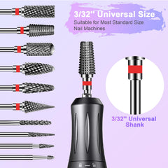 Diesisa tungsten carbide cuticle bits close-up showing sharp edges