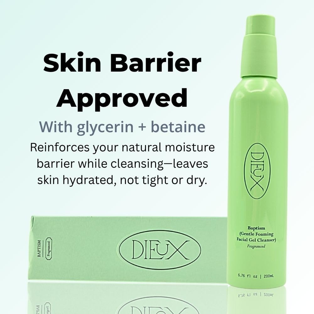 Dieux Baptism suitable for sensitive skin and contact-lens wearers with gentle care.
