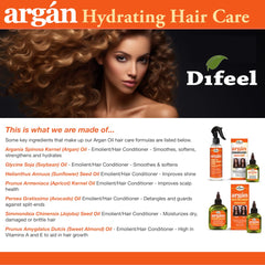 Difeel Argan Hydrating Shampoo large 33.8 oz bottle on shelf