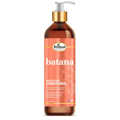 Difeel Batana Conditioner bottle pours to show hydration for detangling