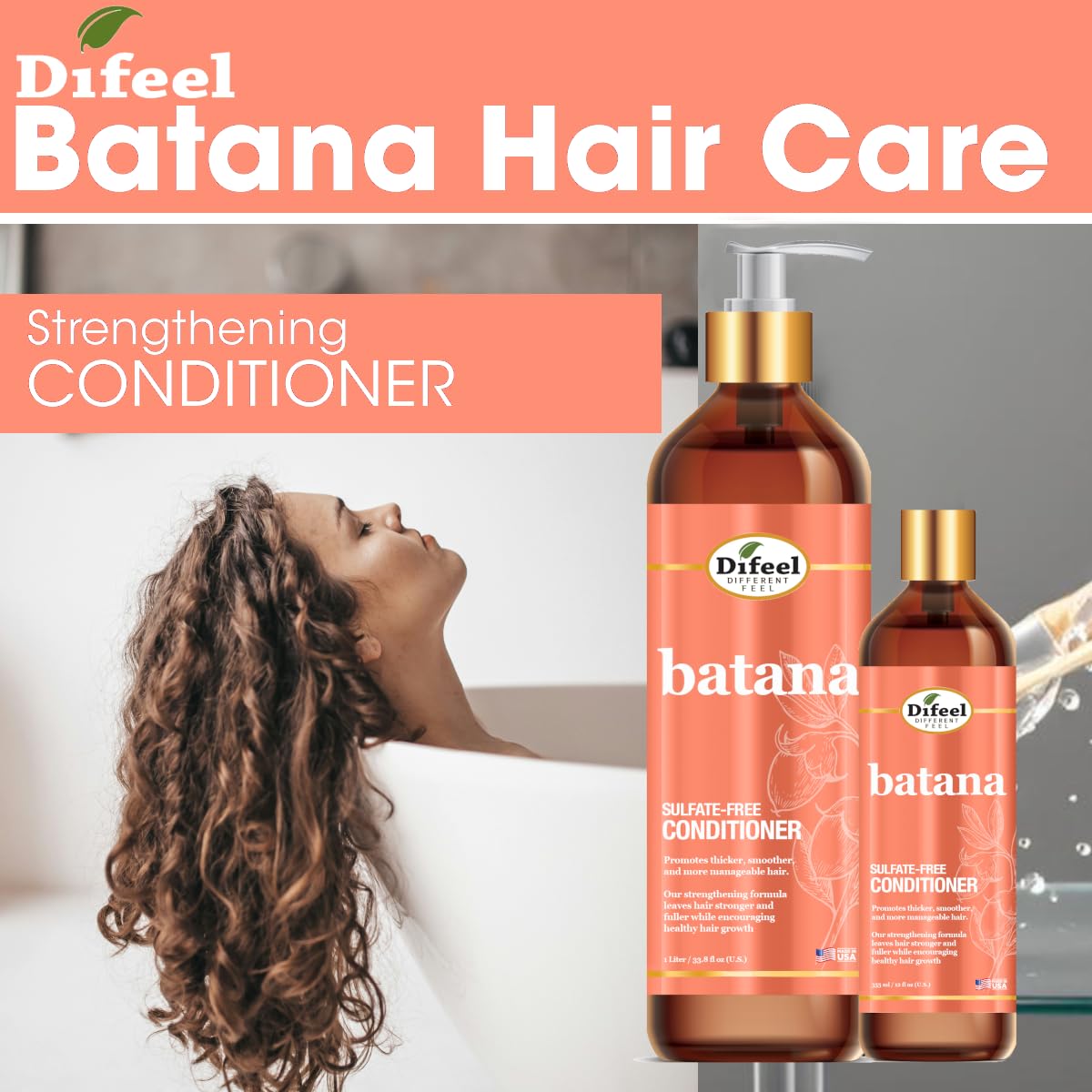 Shiny, smooth hair after using Difeel Batana Conditioner