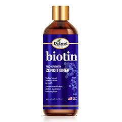 Difeel Elevated Biotin Conditioner bottle supports stronger roots and healthier hair