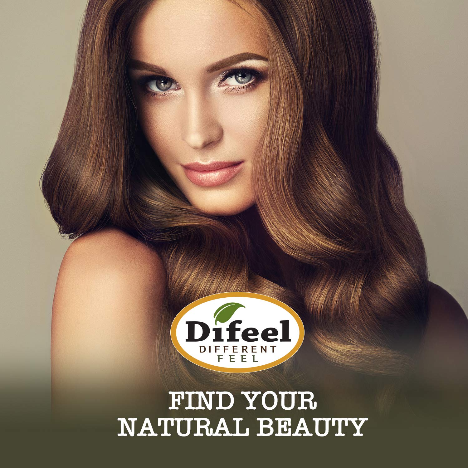 Difeel Hydrate Hair Oil close-up with olive oil blend for smoothing.
