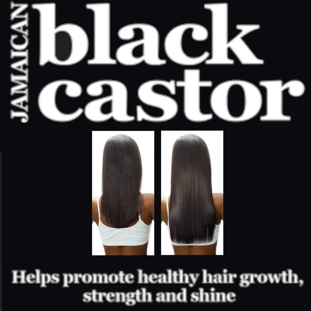 Difeel Jamaican Black Castor Oil close-up reveals rich texture and deep conditioning potential.