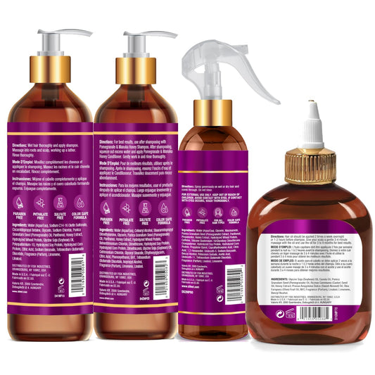 Difeel Pomegranate & Manuka Honey Conditioner bottle leaving hair soft