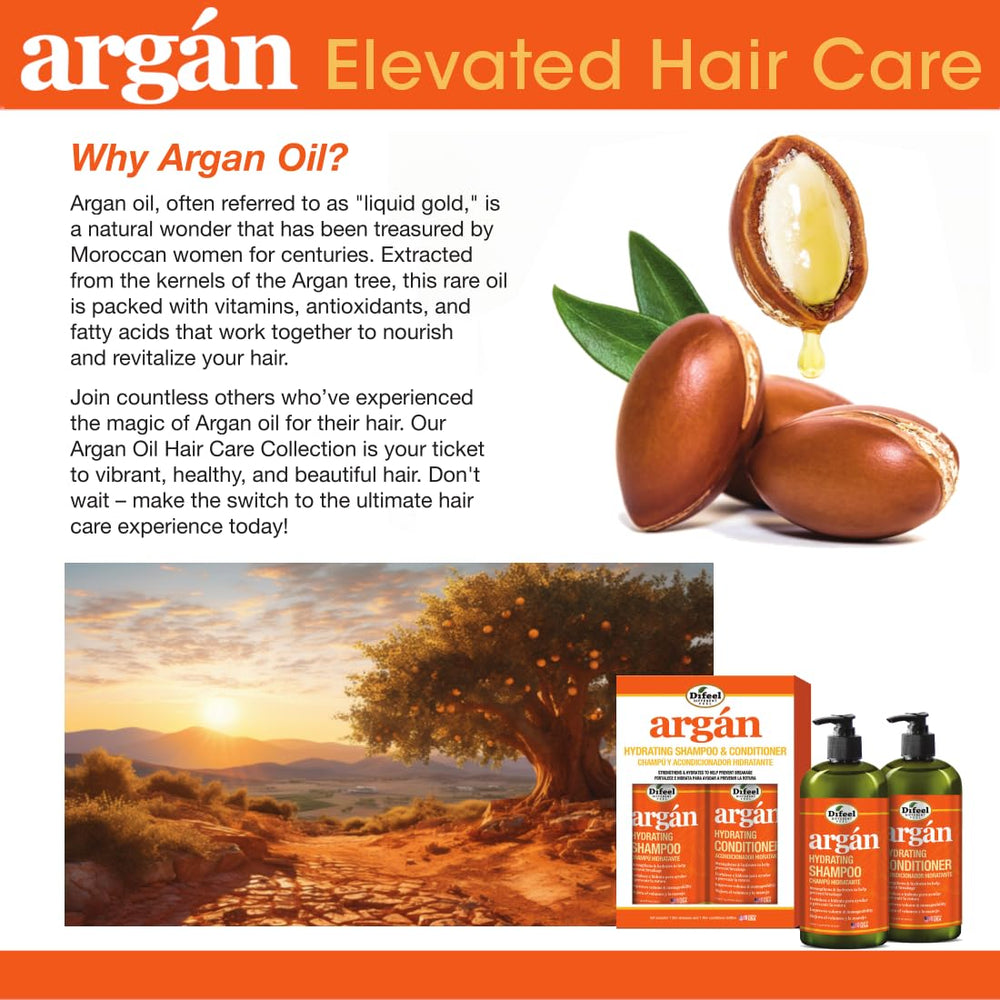Difeel Argan Hair Oil texture close-up shows light, non-greasy formula