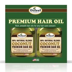 Difeel Premium Coconut Oil bottle for nourishing, lightweight moisture
