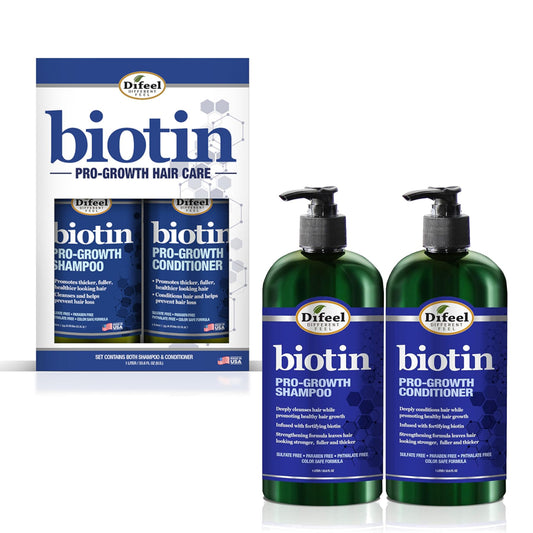 Difeel Pro-Growth Biotin Conditioner large pump bottle for deep conditioning
