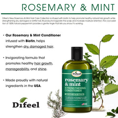 Difeel Rosemary Mint Gift Box presents a complete hair care duo.