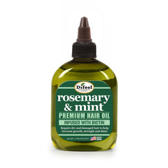 Difeel Rosemary & Mint Hair Oil texture close-up demonstrates light, non-greasy moisture.