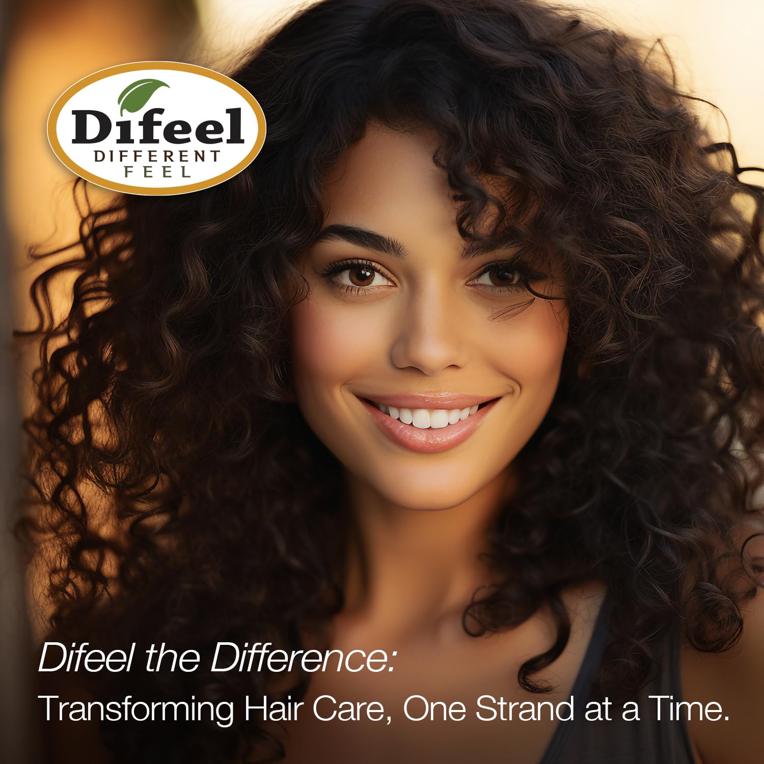Close-up of Difeel Rosemary Mint Shampoo bottle showing product details.