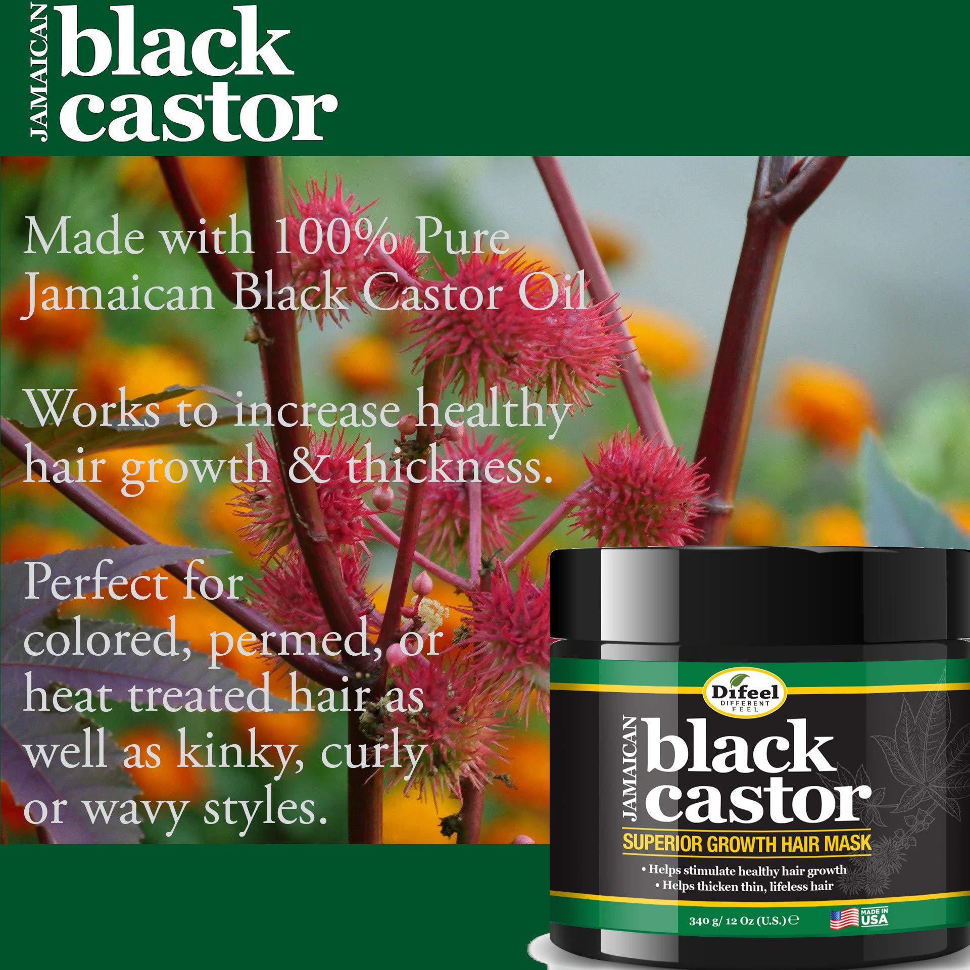 Difeel Jamaican Black Castor Root Stimulator tube for easy application and thicker roots.