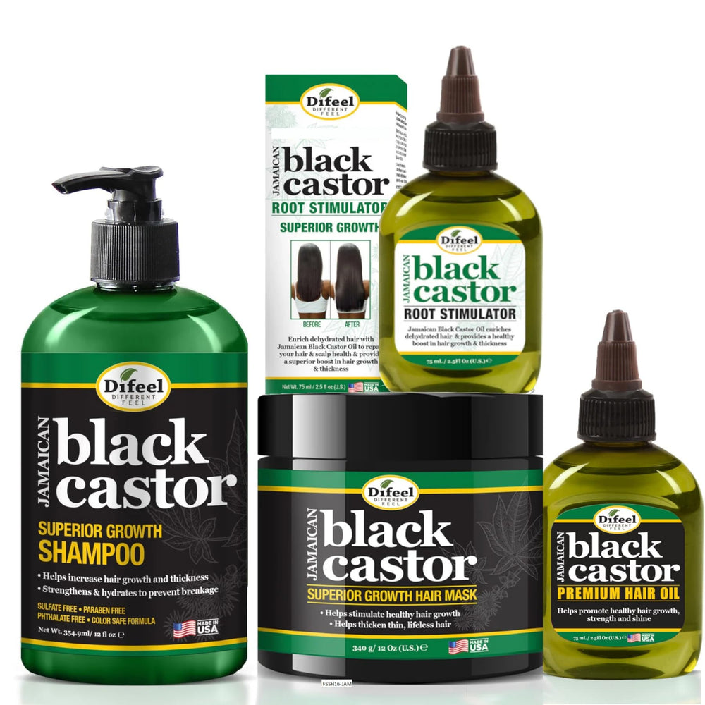 Difeel Superior Growth Shampoo bottle with sulfate-free formula for healthier-looking hair.