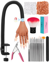 Difenni practice hand with magnetic design for flexible nail art demonstrations at home