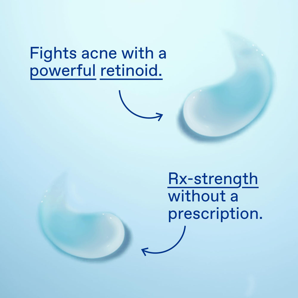 Dermatologist-recommended Differin gel branding conveys trusted acne care