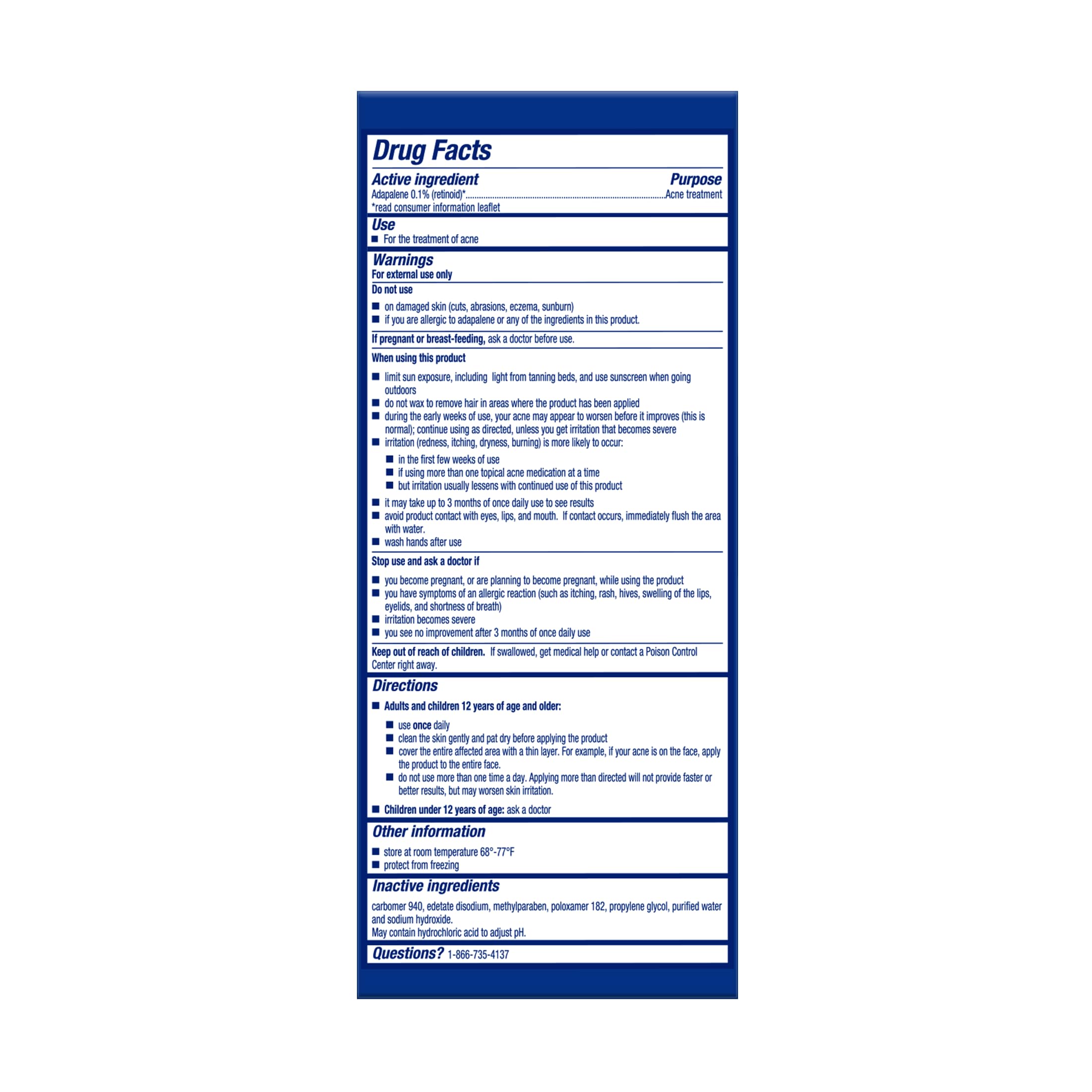 Morning or evening use shown in Differin routine image