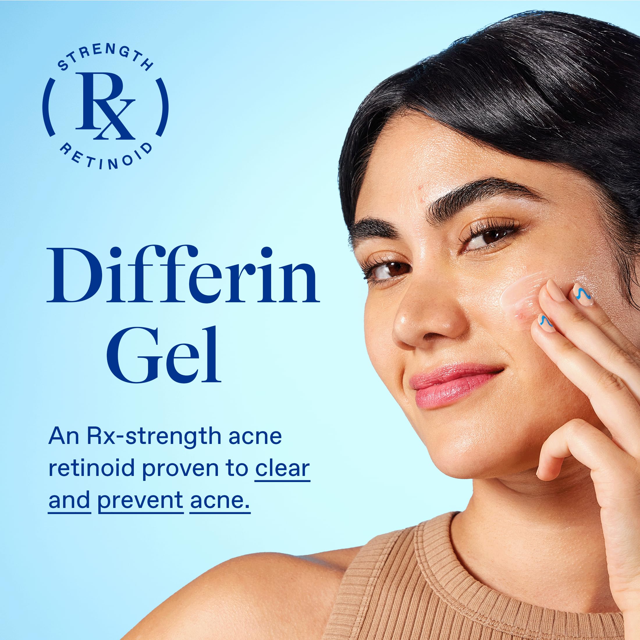 Pores appear clearer after Differin gel, smoother skin texture