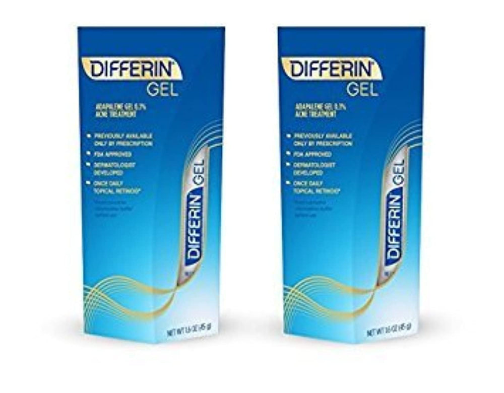 Differin gel texture on fingertip ready for nightly application.