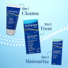 Differin gel with daily routine usage for preventive acne care