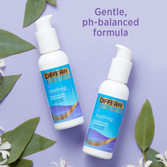 Differin Soothing Moisturizer on clean face demonstrating gentle daily use