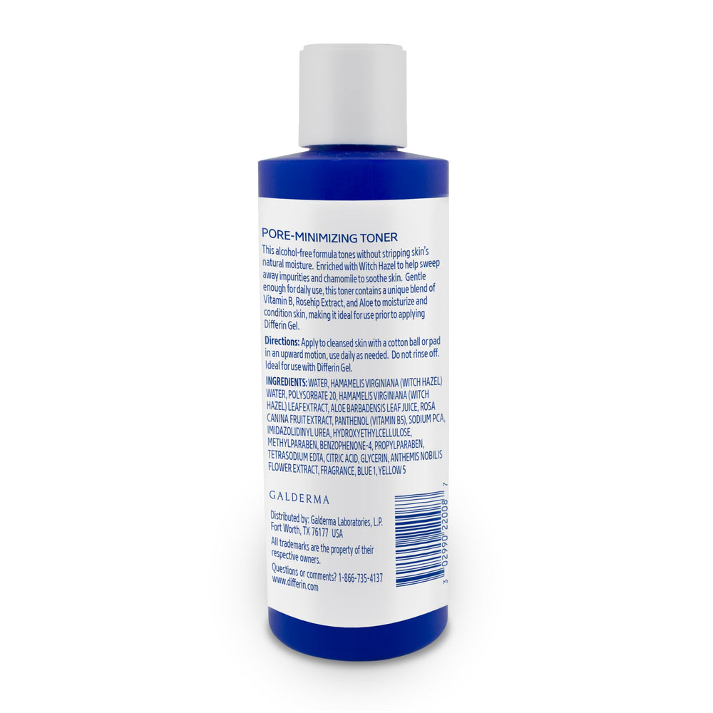 Packaging varies across bottles while Differin Toner remains alcohol-free and skin-friendly.
