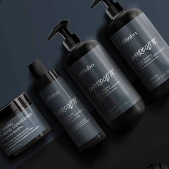 Charcolite finish on silky, healthy-looking hair after use