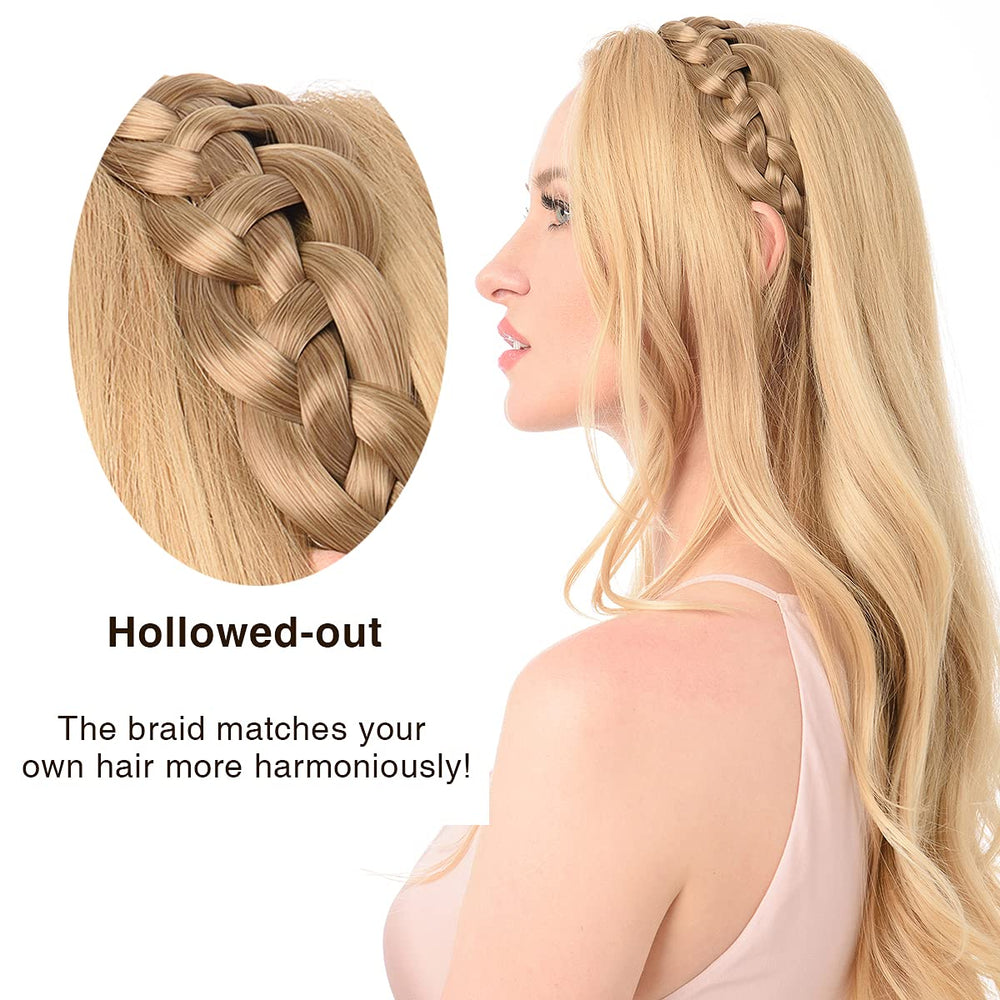 DIGUAN synthetic hair headband worn on model for versatile daily styling