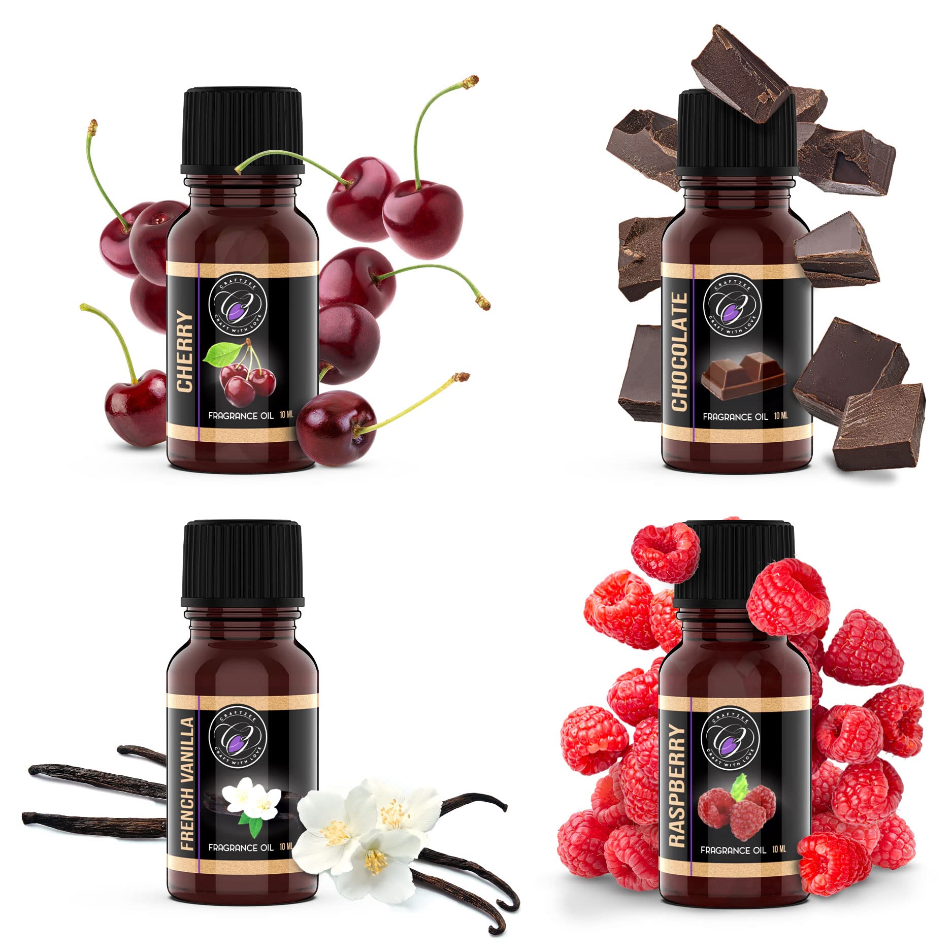 DilaBee CraftZee flavored oils cherry raspberry french vanilla chocolate included.