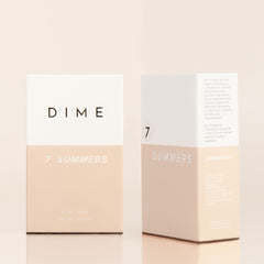 DIME 7 Summers vegan cruelty-free label image underscoring ethical beauty choice.