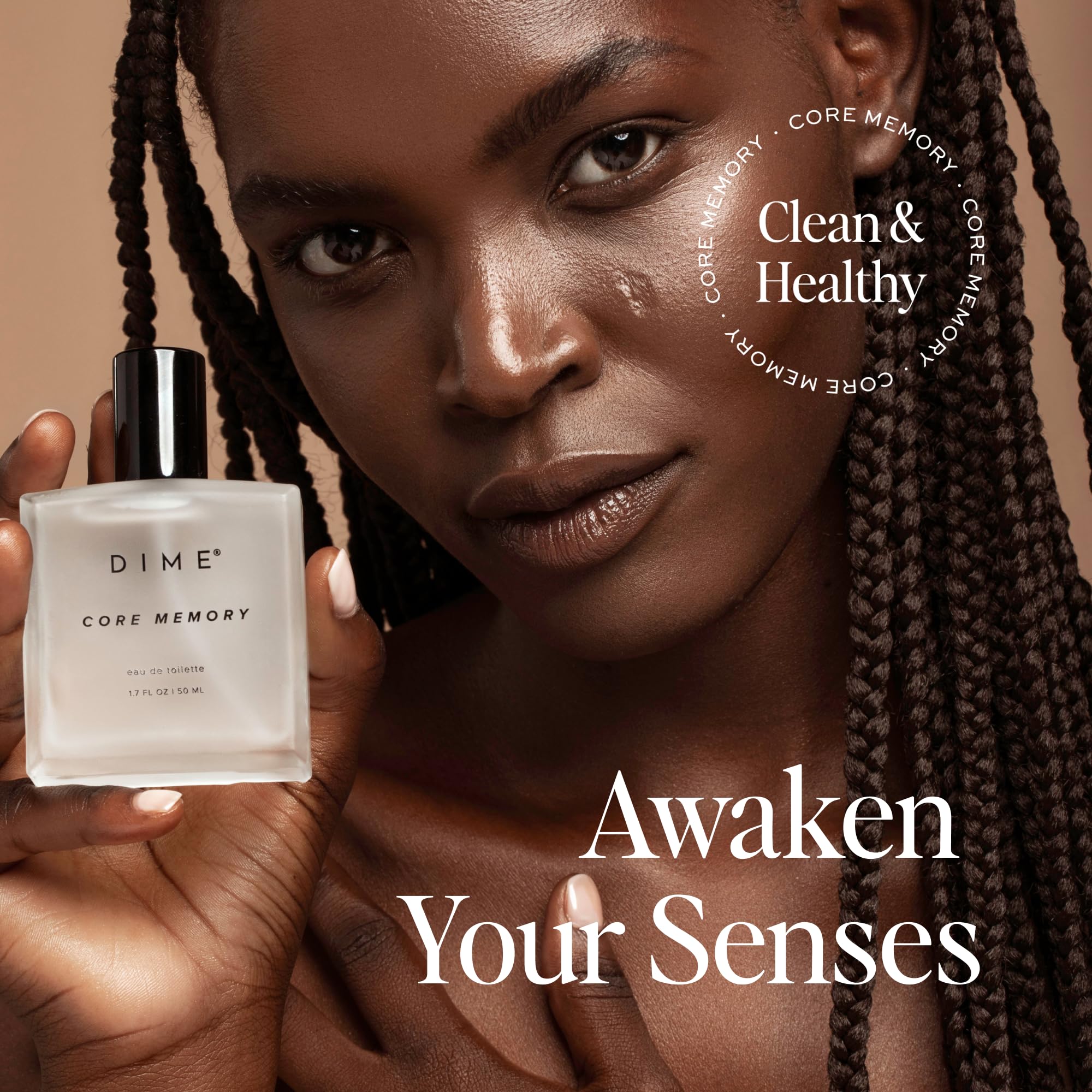 DIME Core Memory Perfume packaging showcases sustainable design