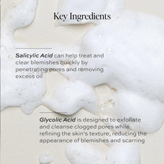 Application on wet skin with circular massage for thorough cleansing