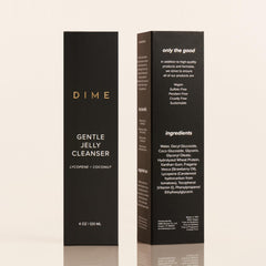DIME Beauty jelly cleanser is gentle for all skin types, including sensitive skin.