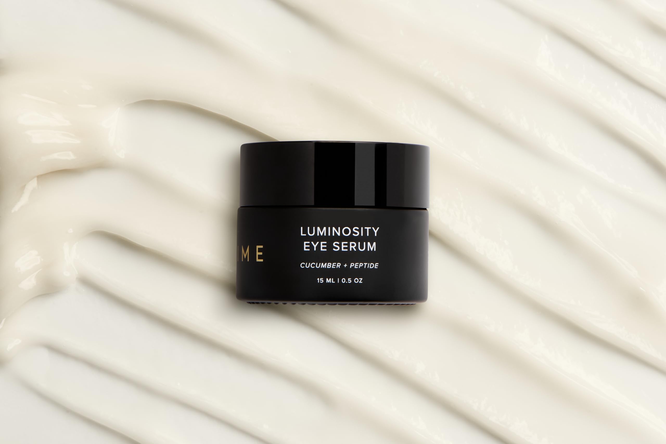 Vegan cruelty-free badge and clean formula claim for DIME Luminosity Eye Serum