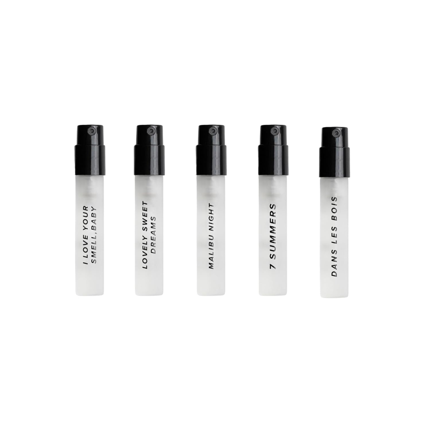 DIME Beauty perfume sampler travel case open showing vials for on the go