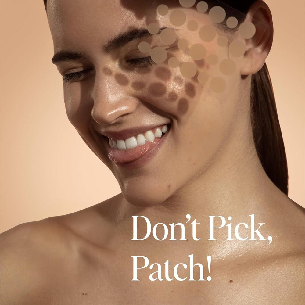 Closeup of the patch featuring clove oil suggesting soothing care.